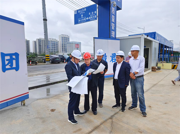 6月5日，集團(tuán)領(lǐng)導(dǎo)陪同汪凱書記一行調(diào)研揚(yáng)之學(xué)校工程項(xiàng)目.jpg